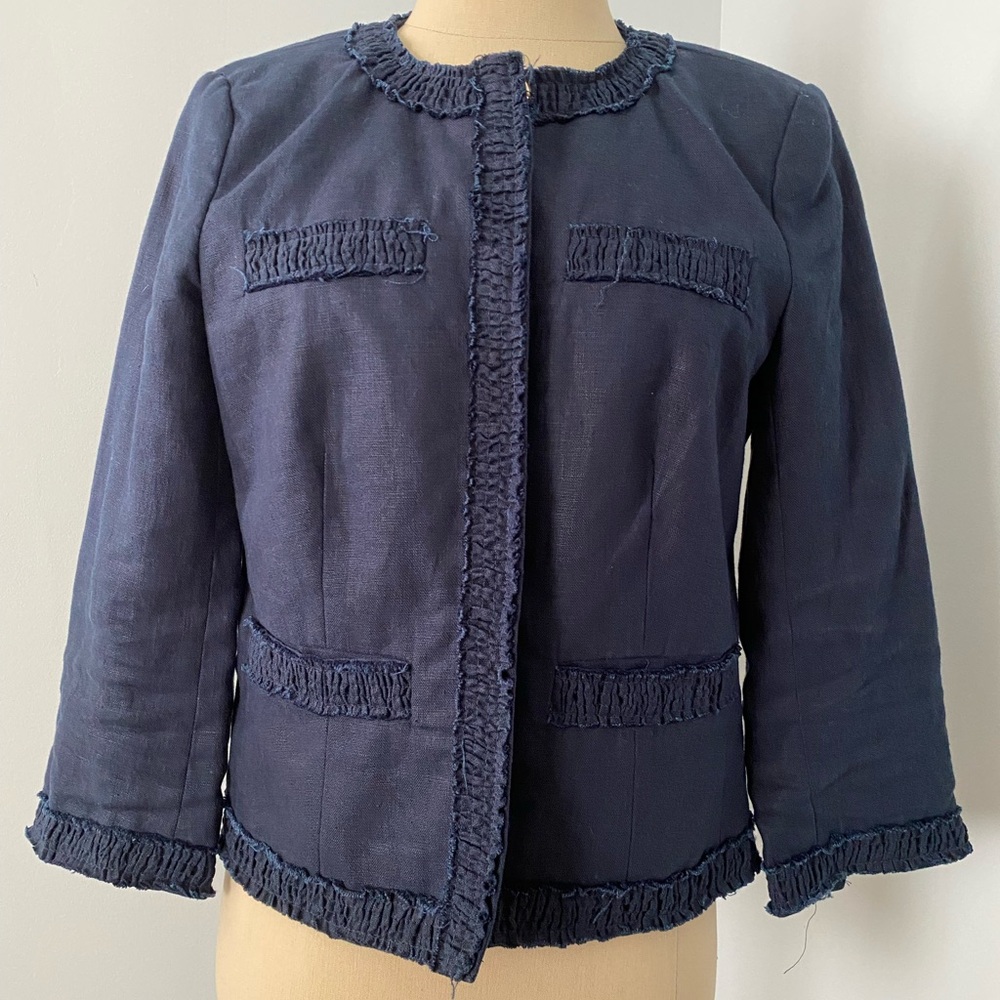 Michael Kors linen cropped blazer